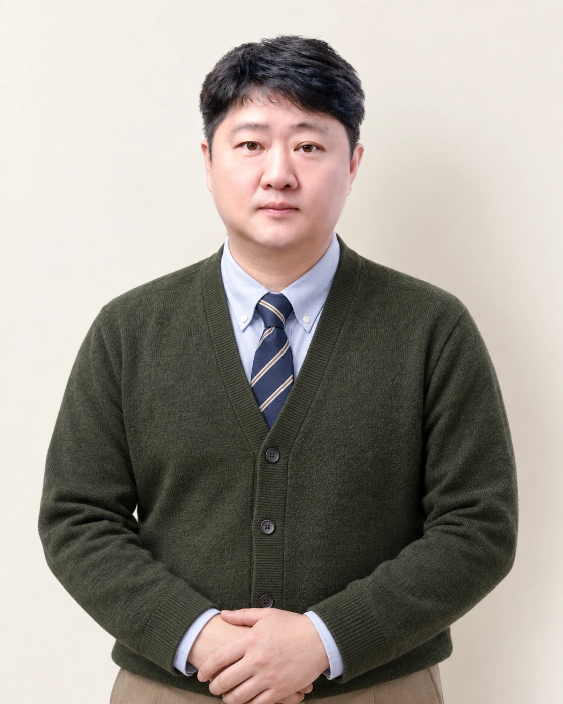 이승묵 프레피 룩 상반신 초상